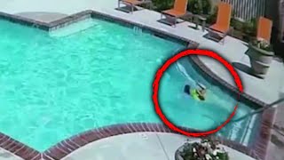 Sister Jumps Into Pool to Rescue 3YearOld [upl. by Niliac669]