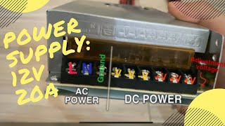 12V 20A DC Power Supply [upl. by Budd730]