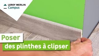 Comment poser des plinthes à clipser  Leroy Merlin [upl. by Aprilette216]