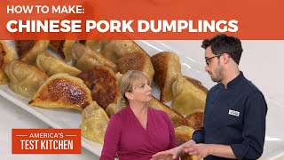 How to Make Pork Dumplings From Scratch [upl. by Ahsropal]