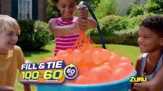 Bunch O Balloons Review 100 water balloons in less than a minute  Water Balloon Fight [upl. by Aizatsana]