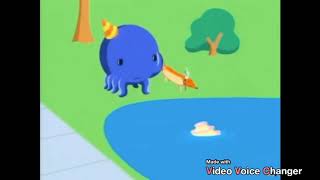 Oswald the blue octopus big birthday cake fast [upl. by Adihaj]