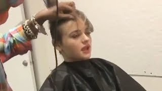 Joey King SHAVES HER HEAD [upl. by O'Driscoll]