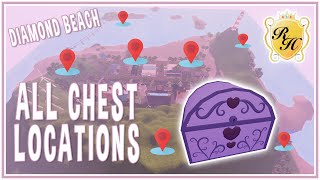 ALL CHEST LOCATIONS IN DIAMOND BEACH ROYALE HIGH Roblox shorts [upl. by Leddy]