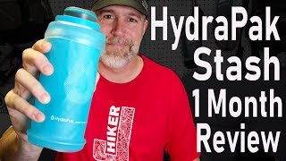 HydraPak Stash Collapsible Water Bottle 1 MONTH REVIEW [upl. by Tiff670]