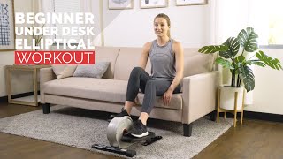 15 Min Under Desk Elliptical Workout for Beginners [upl. by Philine]