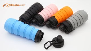 Collapsible Silicone Storage Water Bottle [upl. by Gretal]