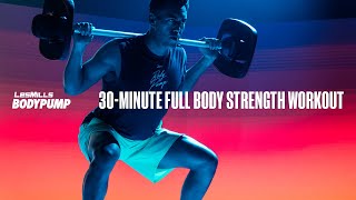 30Minute AtHome Strength Training Workout  BODYPUMP  LES MILLS X REEBOK NANO SERIES [upl. by Nedrud]