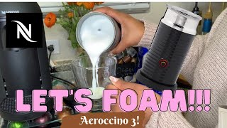 How To Foam Milk With Aeroccino 3 Make Coffee With Foam Tips amp Tricks  Easy Foamed Latte Recipe [upl. by Onez690]