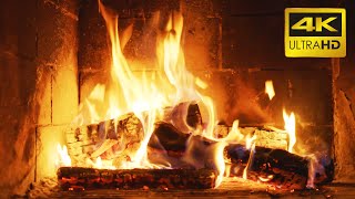 🔥 FIREPLACE 10 HOURS Ultra HD 4K  Relaxing Fire Burning Video amp Crackling Fireplace Sounds [upl. by Ahsem330]