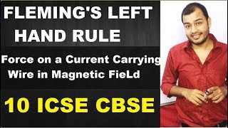 Flemings Left Hand Rule  Force On a Current Carrying Wire placed in a Magnetic Field [upl. by Notak927]