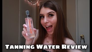 SALLY HANSEN TANNING WATER FIRST IMPRESSION amp REVIEW [upl. by Neillij]