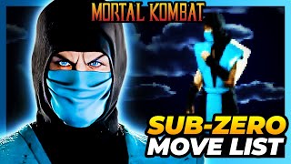 SUBZERO MOVE LIST  Mortal Kombat MK1 [upl. by Us]