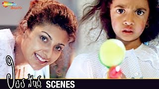 Baby Kavya Have Fun with Baladitya  Little Soldiers Telugu Movie Scenes  Heera  Brahmanandam [upl. by Yrovi591]