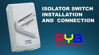 Disconnector  Isolator Switch Installation And Connection [upl. by Keryt]