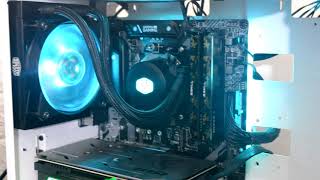 Cooler master Masterliquid ML120L RGB  Unboxing  Installation  Review  AMD Ryzen 2700 [upl. by Neelrihs366]