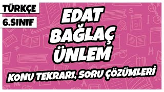 6 Sınıf Türkçe  Edat Bağlaç Ünlem Konu Tekrarı Soru Çözümleri  2022 [upl. by Cindra]