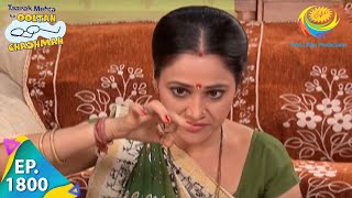 Taarak Mehta Ka Ooltah Chashmah  Episode 1800  Full Episode [upl. by Salba]