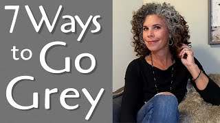 The 7 Best Ways to Go Grey  How to Go Grey From Colored Hair  Grey Hair Transition [upl. by Krutz]