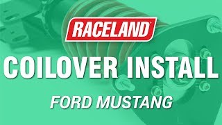 How To Install Raceland Ford Mustang Coilovers [upl. by Neeloj]