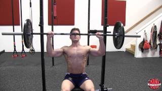 How To Seated Barbell Shoulder Press [upl. by Anivol]