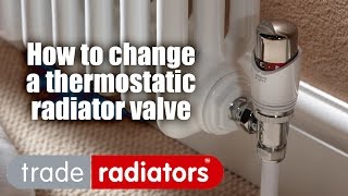 How To Change a Thermostatic Radiator Valve [upl. by Bidle]