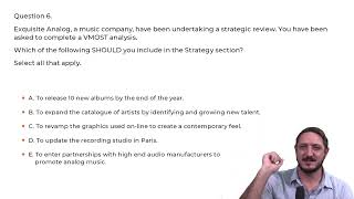 BCS Business Analysis Practice Question 6 Sample Paper 1 Walkthrough [upl. by Adnilema834]