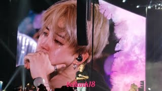 181006 Love Myself ending stage with Jimin Crying 😭😭 BTS LOVE YOURSELF TOUR CITIFIELD NY [upl. by Gaves]