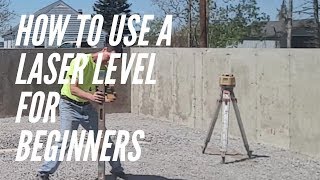 How to use a laser level for beginners [upl. by Ayila]