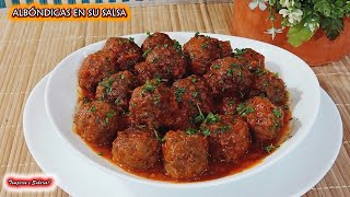 ALBÓNDIGAS EN SU SALSA MUY FÁCILES DE HACER Y DELICIOSAS [upl. by Hayley984]