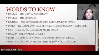 Part 1  Introduction to Insurance Test [upl. by Lotty]