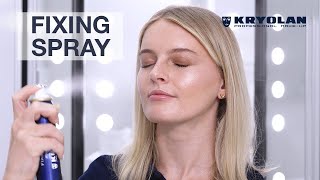 How To Apply Kryolan Fixing Spray [upl. by Hagai]