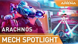 Mech Arena  Mech Spotlight  Arachnos [upl. by Ahsemot226]