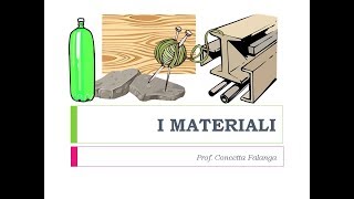 I Materiali  Classi 1 [upl. by Servais432]