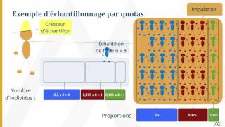 Échantillonnage par quotas [upl. by Sivaj]