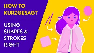 How to Kurzgesagt 13  Creating Shapes amp Strokes [upl. by Erma]