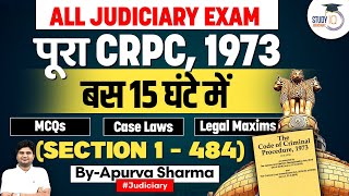 Complete CrPC in 1 Lecture  Criminal Procedure Code 1973  All Law Exams [upl. by Zap232]