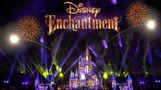 4K Disney Enchantment Fireworks  Disney World  Magic Kingdom [upl. by Akcired]