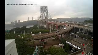 247 Live Stream George Washington Bridge GWB NYC Side [upl. by Limbert810]