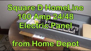 Square D 100A Electrical Panel from Home Depot [upl. by Hurlbut155]