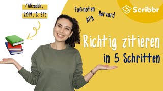 Richtig zitieren in 5 Schritten  Scribbr 🎓 [upl. by Oiciruam]