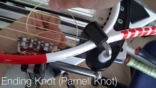 STARTING  ENDING KNOTS for Racquet Stringing [upl. by Sherman]