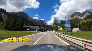 Dolomites Passo Gardena Italy One Epic Drive 4K 60P 🇮🇹 [upl. by Kally]