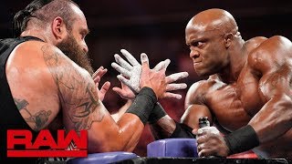 Braun Strowman vs Bobby Lashley – Arm Wrestling Match Raw June 3 2019 [upl. by Eslek259]