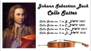 Johann Sebastian Bach  Cello suites in 432 Hz great for reading or studying [upl. by Ellerrehs922]