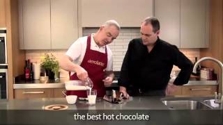 How to make a hot chocolate using an aerolatte milk frother [upl. by Ridley]