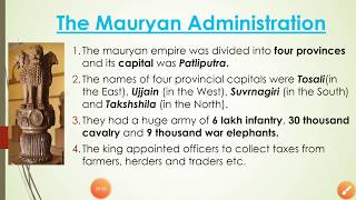 Mauryan Empire AdministrationMauryan periodCentral and Provisional Administration [upl. by Nwahser]