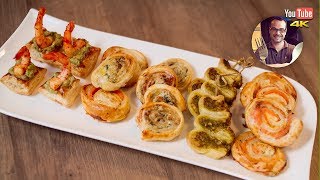 5 RECETTES DE FEUILLETÉS APÉRITIFS  APERO DE NOEL [upl. by Patricio]