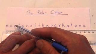 How to Create a Coded Message  The Ruler Method  Secret Code  Step by Step Instructions [upl. by Nemlaz65]