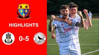 Caerleon 05 Cwmbrân Town  Gwent FA Senior cup  Quarter final highlights [upl. by Grosz]